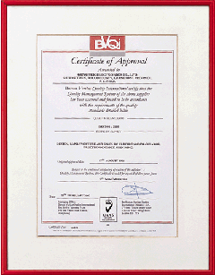 In2001,Awarded the Certification of ISO-9001